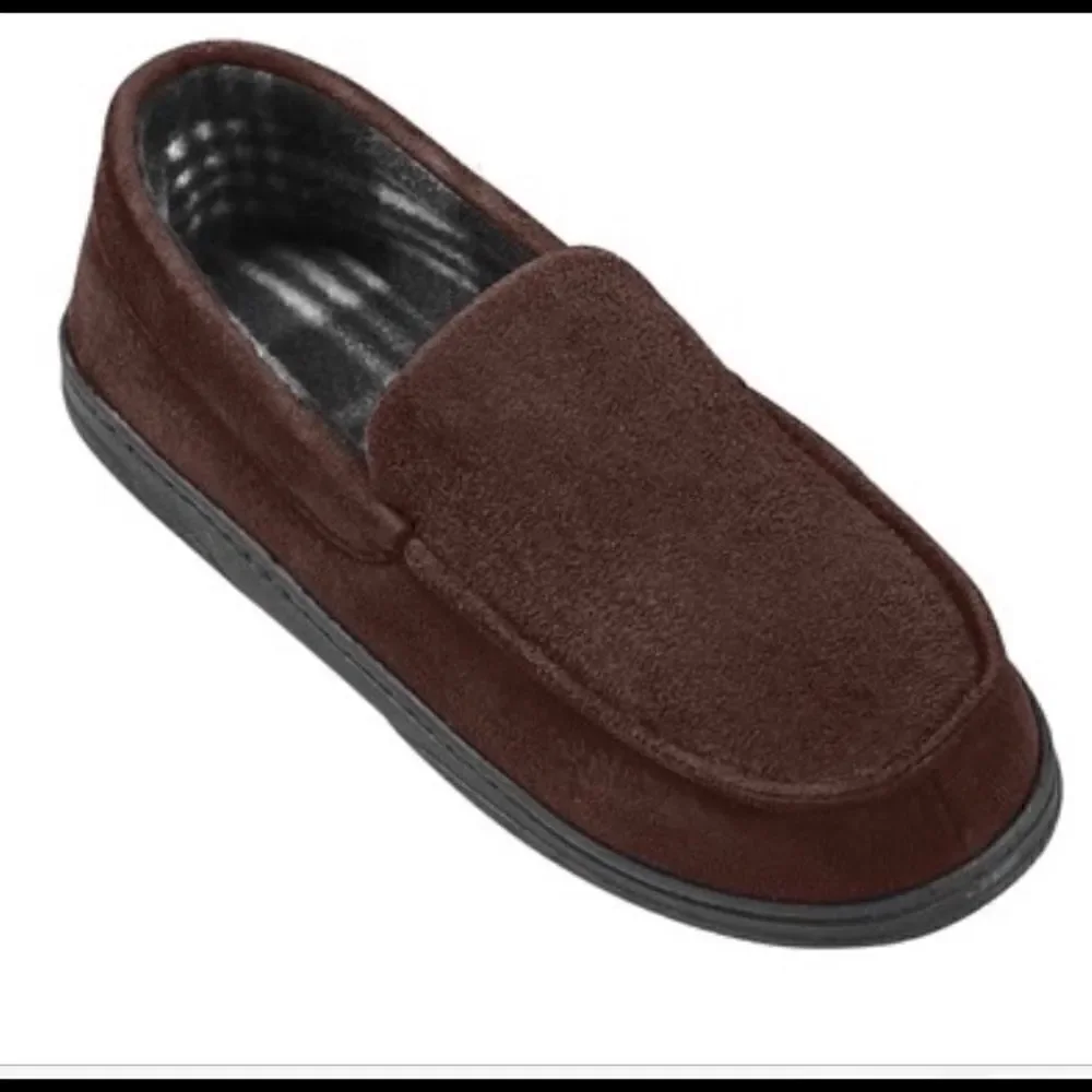 🎉Unbranded  Moccasin Slippers Brown Size: large💥